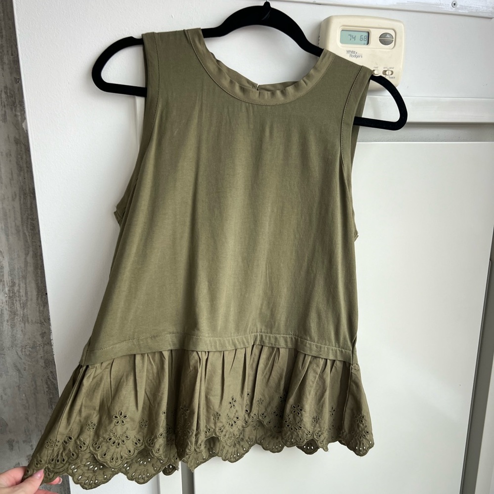 Jcrew Green Tank Top - never worn